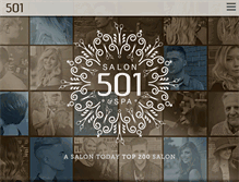 Tablet Screenshot of 501salon.com